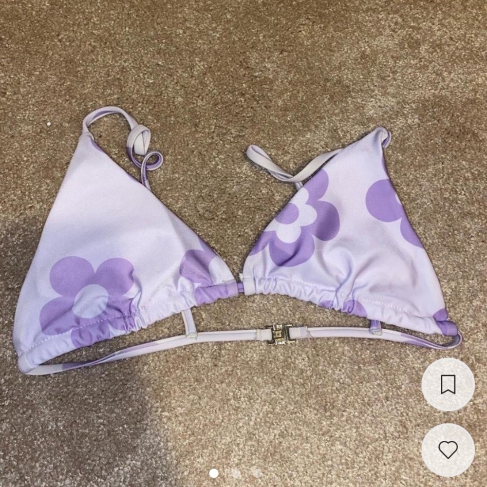 Lavender purple bikini top